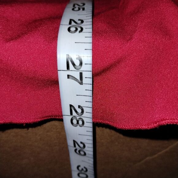 Lane Bryant Red Faux Wrap Blouse - Picture 8 of 9